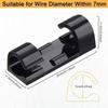 5-20PCS Cable Organizer Clips Network Cable Hub Cable Manager Self-Adhesive Data Cable Holder Study Office Desktop Cleanup Tool