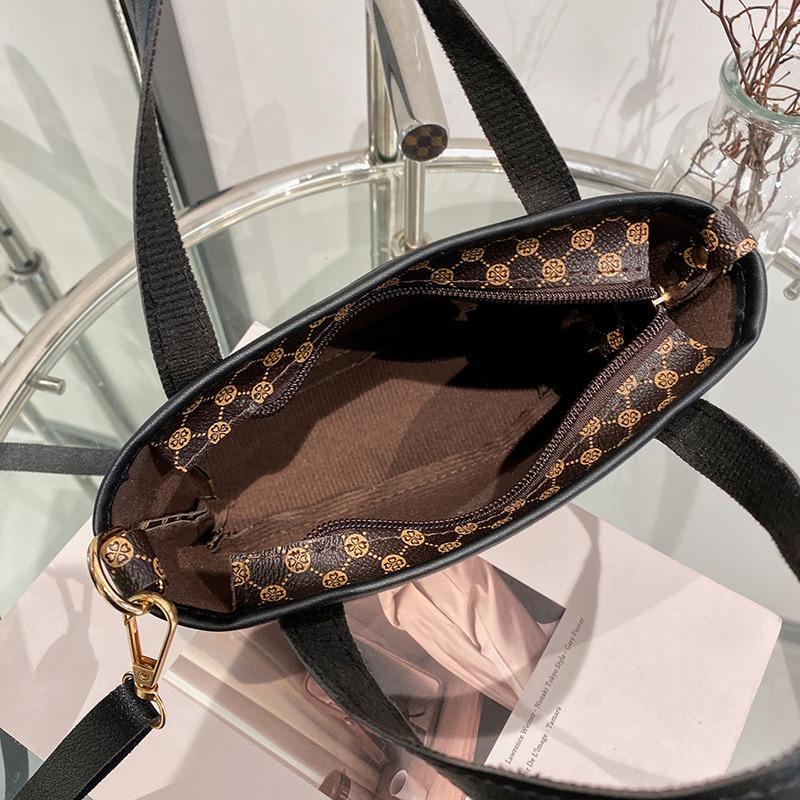 Women's bag, new spring and summer temperament, retro oblique span bucket bag, a portable underlay flower bucket