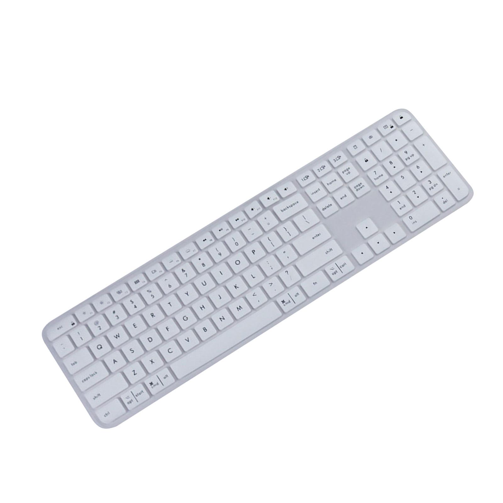 Staubdicht Wasserdicht Transparent Silikon Tastaturschutzhülle Skin Protektoren für Logitech Craft Mx Keys Drahtlose Tastatur Zubehör weiß