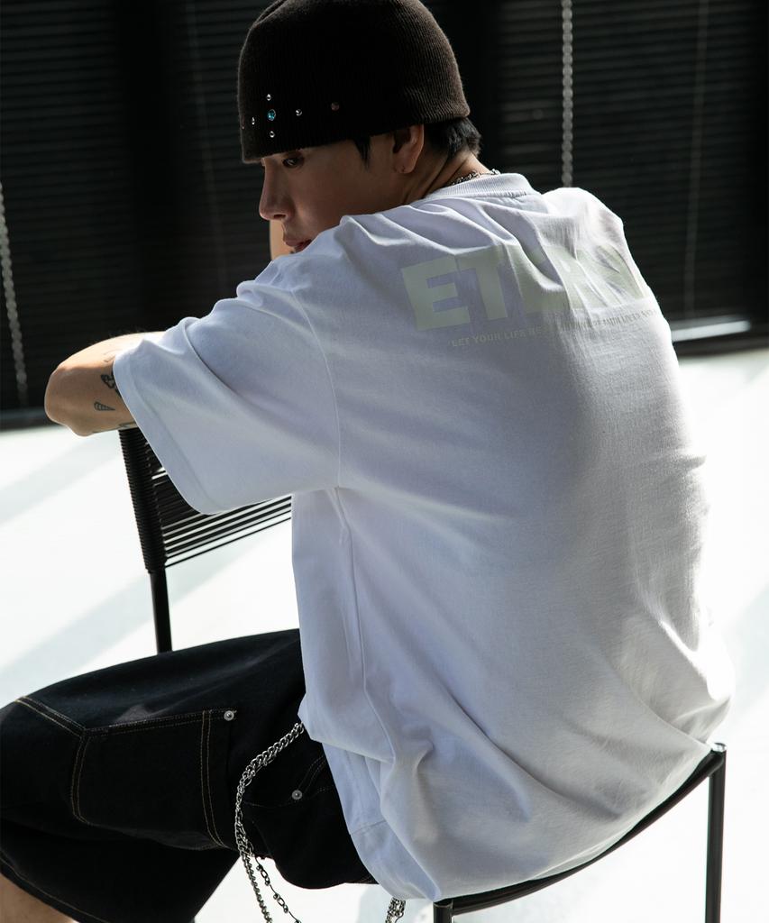 BURNING CAPONE Bc Eternal Short Sleeve T-Shirt (White)