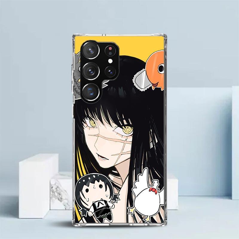 C-Kettensägenmanns Yoru Kriegsteufel Weiche Hülle für Samsung Galaxy S25 Edge S26 S24 S23 Ultra Handyhülle S22 S21 Plus S20 FE Druck Pat