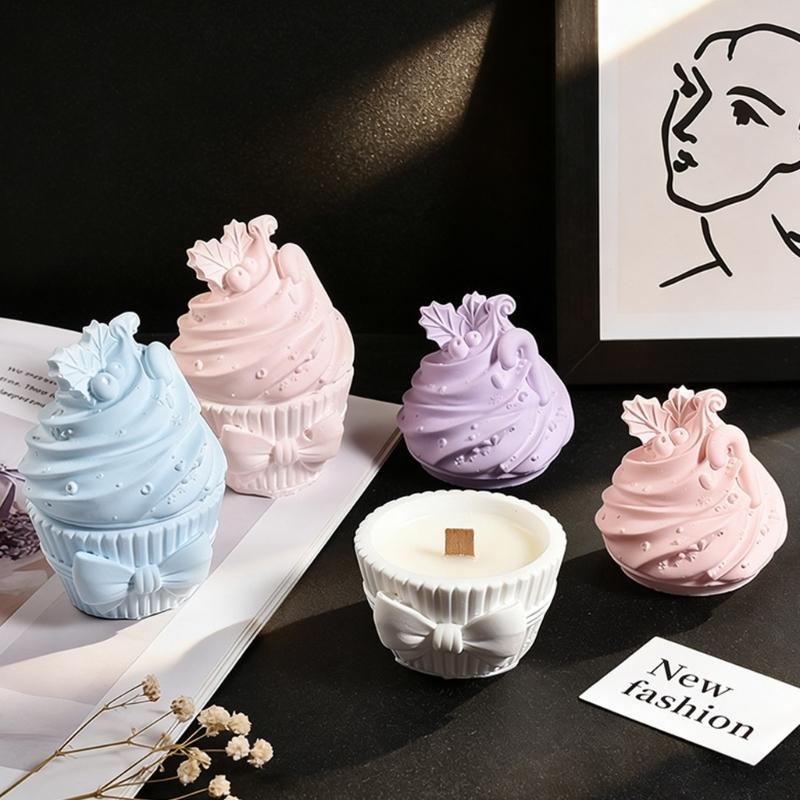 Silicone Ice Cream Candle Cup Mould For Baking And Crafting Food Grade Materials