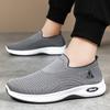 Shoes Men's New Walking Shoes Flying Woven Breathable Men's Shoes Soft Sole Lightweight Single Shoes Light Mouth Versatile Mesh Shoes Comfortable Shoe