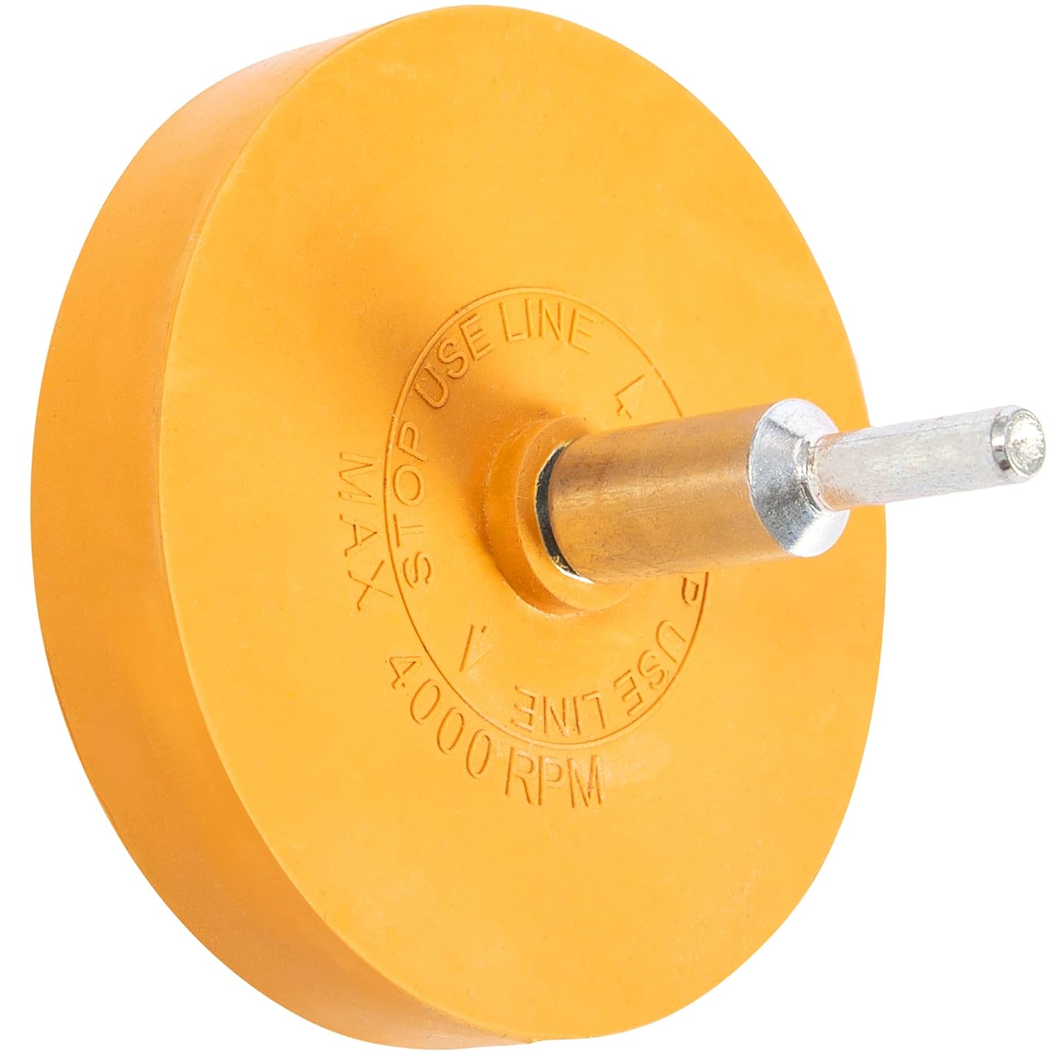 CANOPUS Rubber Eraser Wheel, Decal Remover Eraser, Stripe Off Wheel, Ptripe, Adhesive Remover, Vinyl Decal, Graphics Removal Tool, 4in Pad with