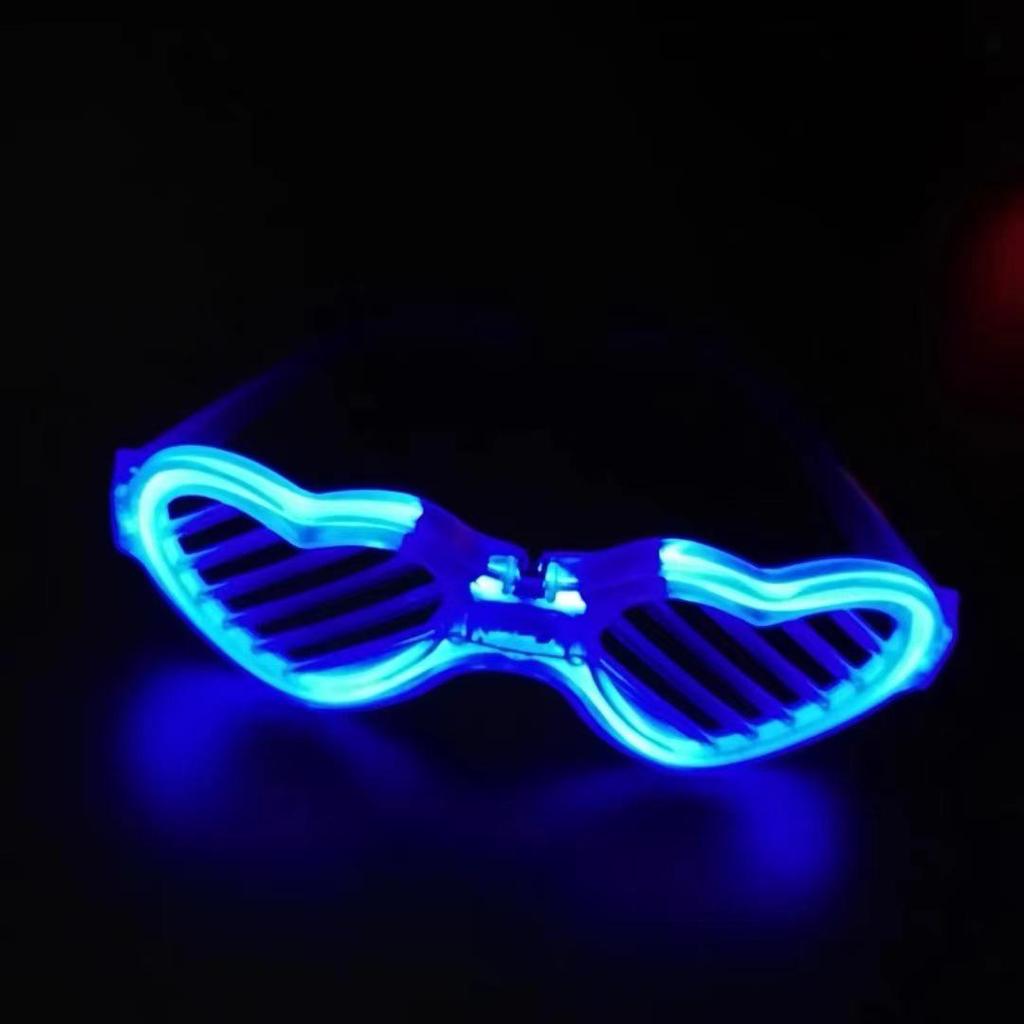 Occhiali a Lamelle Disco Illuminati - Accessori Lampeggianti per Vita Notturna Adulti