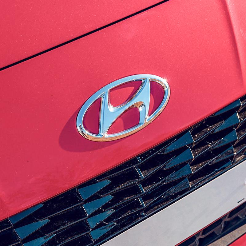For Hyundai Tucson Elantra Accent Mistra Lafesta IX35 I20 1Pc Car Logo Front Bonnet Hood Rear Tail Trunk Emblem Auto Accessories NN3
