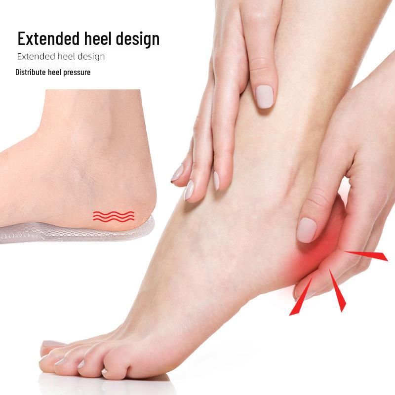 2-in-1 Arch & Heel Support Pads: Soft, Self-Adhesive, Shock-Absorbing Honeycomb Massage Inserts