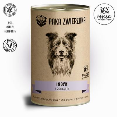 Paka pour Animal de Compagnie Dinde et Canneberge 400G