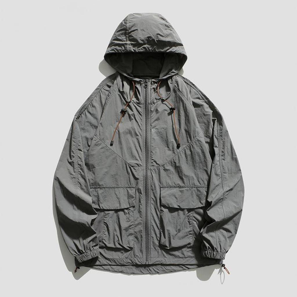 UPF50 Sunscreen Women's Summer Thin Breathable UV-proof Sun-protective Clothing Outdoor Hooded Coat