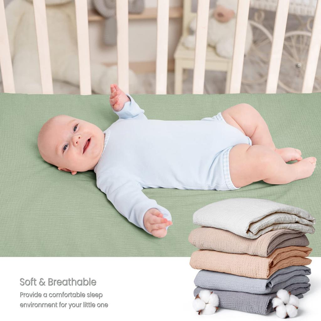 Baby Fitted Bassinet Sheet Newborns Changing Pad Sleeve Soft & Comfortable Fitted Sheets Cradles Mattress Cover