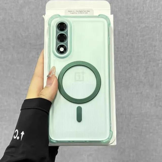For Magsafe Silicone Shockproof Case For Oneplus Nord 5 CE5 Airbag Wireless Charging Soft Cover For Oneplus Ace 5 Ultra Racing