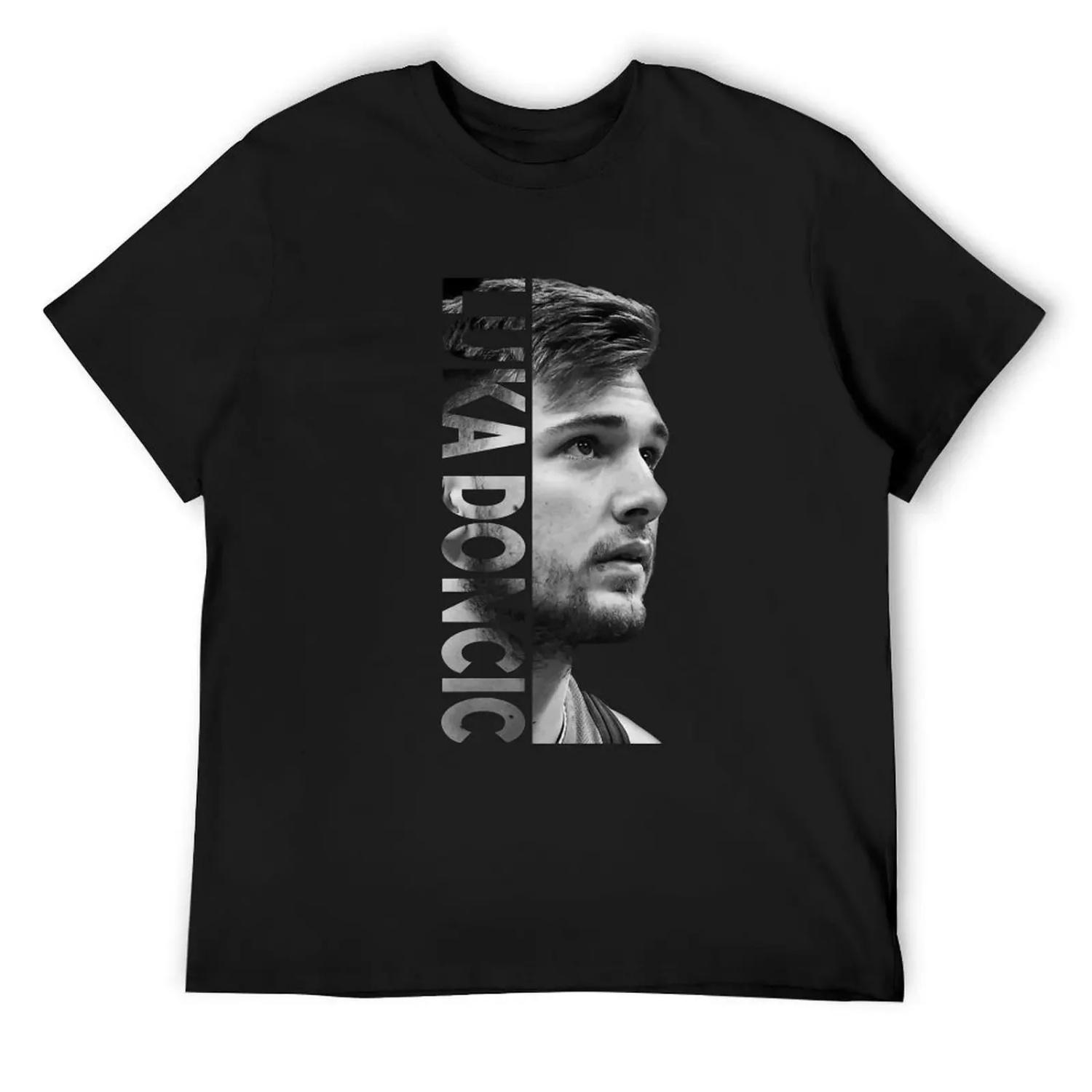 

Luka Doncic - Black _ White T-Shirt animal prinfor boys custom shirt plus size clothes shirts men S чёрный