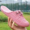 Women's Sandals Summer Hollow Toecap Female Flat Slippers Outdoor Casual  Beach Solid Color Breathable Soft Ladies Hole Sandals