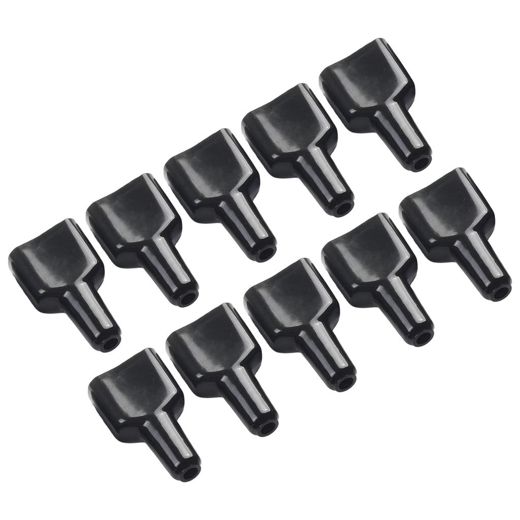 10pcs Waterproof 50A For Plug Connector Dustproof Cable Jacket Black Banana Connector Male Speaker Plug Cover Plug Connectors 4