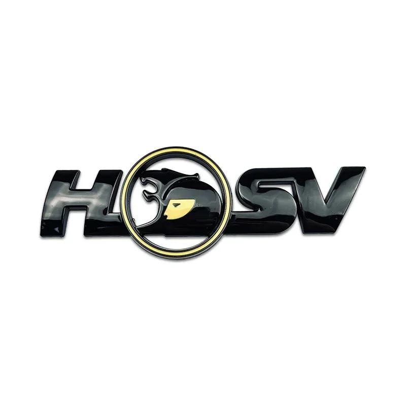 Metal Car Body Sticker for HSV Logo Auto Emblem Front Grille Rear Trunk Decoration