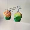 Quirky Orange Pendant Earrings - European & American Fashion Fruit Jewelry