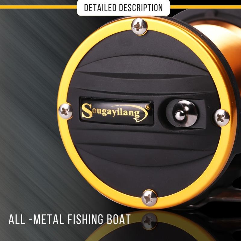 SOUGAYILANG Trolling Fishing Reel Baitcasting Reel Fishing Reel Wheel for Saltwater Big Fish Fishing