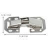 5Pcs Steel Cabinet Door Hinges Thickened 1.5mm Hydraulic Concealed Face Frame Mounting Heavy Duty Furniture Hinges Silent Stable