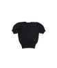 WITHOUT SUMMER Slim Button Half Knit_Black