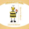 Garden Bee Statue Outdoor Ornament Collection Desktop Rustic Housewarming Gift Decorative Patio