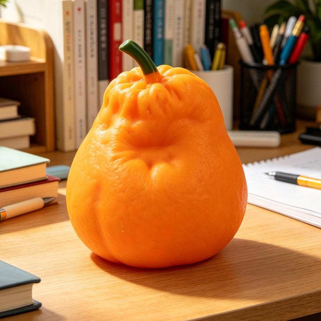 7X6X3cm Realistic Orange Squeeze Toy Soft Slow Rising Fruit Fidget for Kids Teens Office Party Favors Stress Relief Family Fun