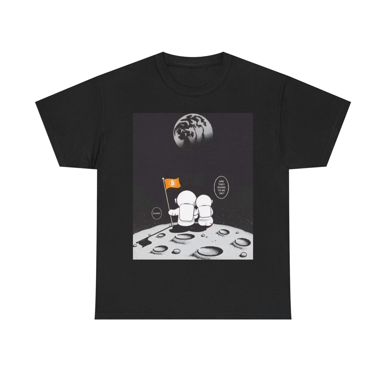 Men s and Women s T-shirts Moon Landing Astronaut L
