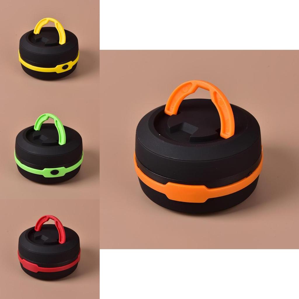 Collapsible Led Camping Lamp With Button Switch For Tents And Outdoor Adventures
