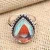 Regenbogen-Mystic-Topas-Edelstein, handgefertigter Ringschmuck aus massivem 925er-Sterlingsilber
