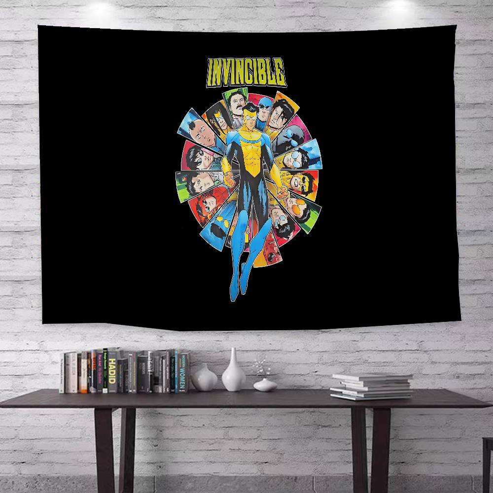Animation IInvincibles Tapestry Art Printing Japanese Wall Tapestry Anime Wall Hanging Home Decor