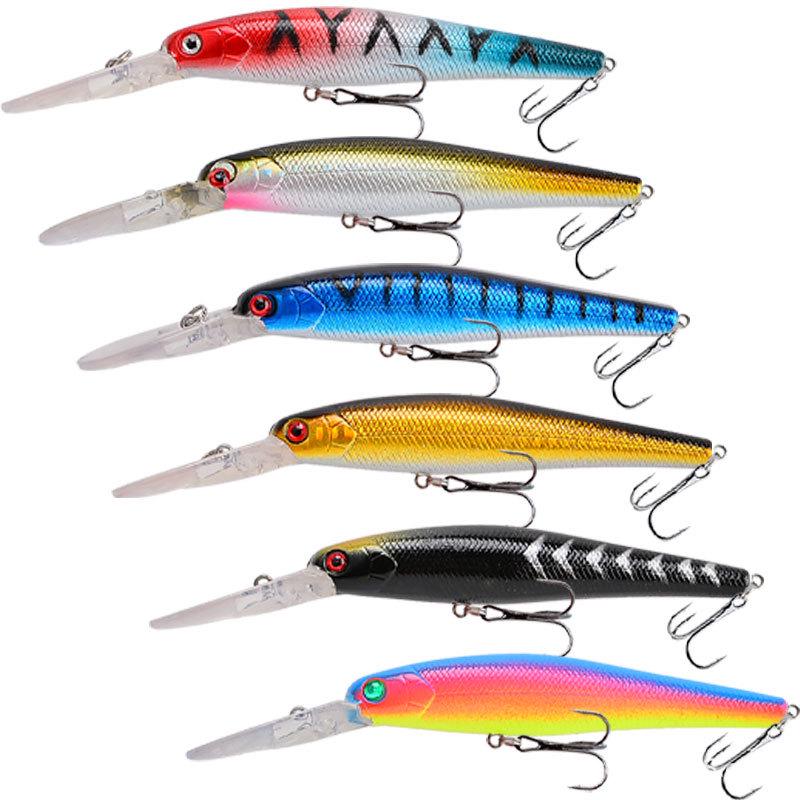 Deep Diving Bionic Minnow Lure - 13cm/13.8g Floating Fishing Lure