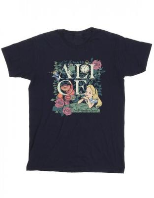 Girls Alice In Wonderland Leafy Garden Cotton T-Shirt