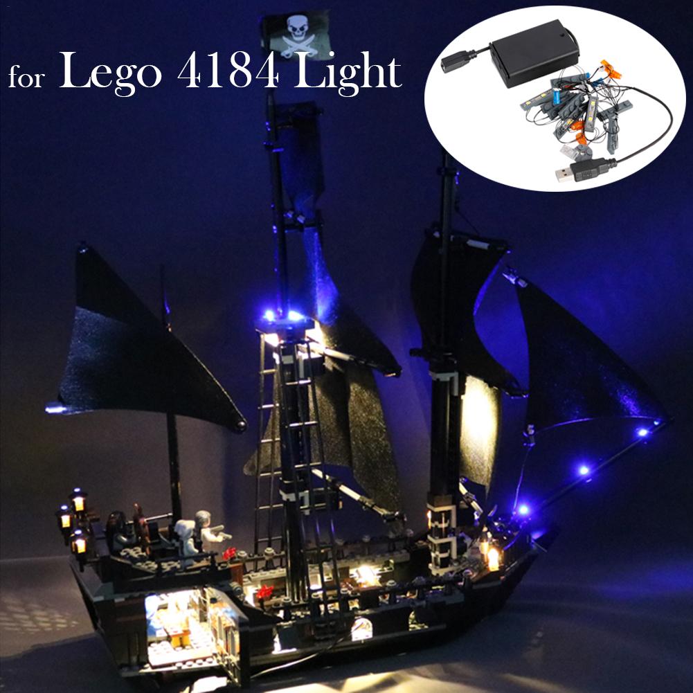 

Комплект светодиодного освещения для LEGO Пираты Карибского моря Черная жемчужина 4184 Строительные блоки