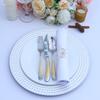 6/12 Stück, 12,9 Zoll, Wiederverwendbare Platzteller, Perfekt für Hochzeit, Weihnachtsdekorationen, gold, silber, blau, schwarz, Rot, roségold
