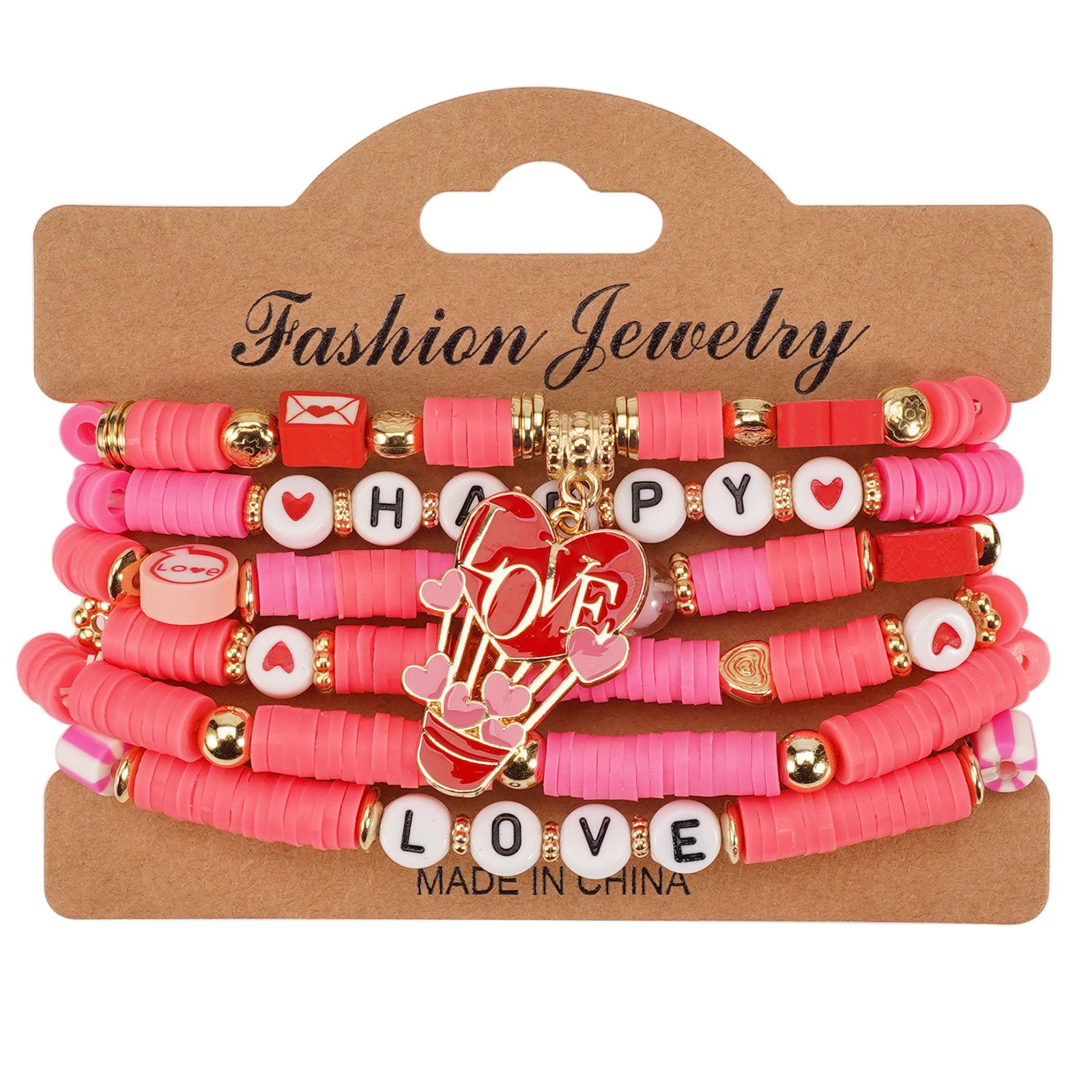 

JYL TS Bracelet Heart Rose Pendant Valentine Gift Brings Romantic Relationship Luck Style 5 средний небесно-голубой