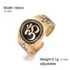 Teamer Om Symbol Ring Adjustable Finger Ring For Women Men Stainless Steel Amulet Buddhism Zen Art Cultural Jewelry Gift 2026