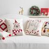 Christmas Decorative Embroidery Pillow - Festive Cushion Cover for Sofa, Bedside, or Living Room