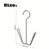 2Pcs Durable Stainless Steel Shoe Rack Hanger - Space-Saving Metal Storage Hook for Coats Hats & Slippers Shoe Storage Organizer