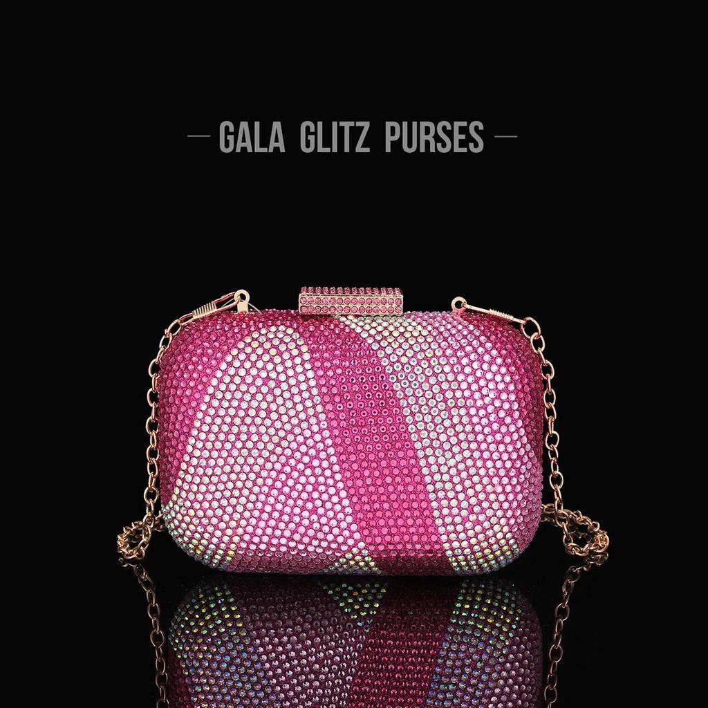 Europeisk och Amerikansk Kvällsväska för Damer med Diamanter och Kristaller för Fest och Bröllop