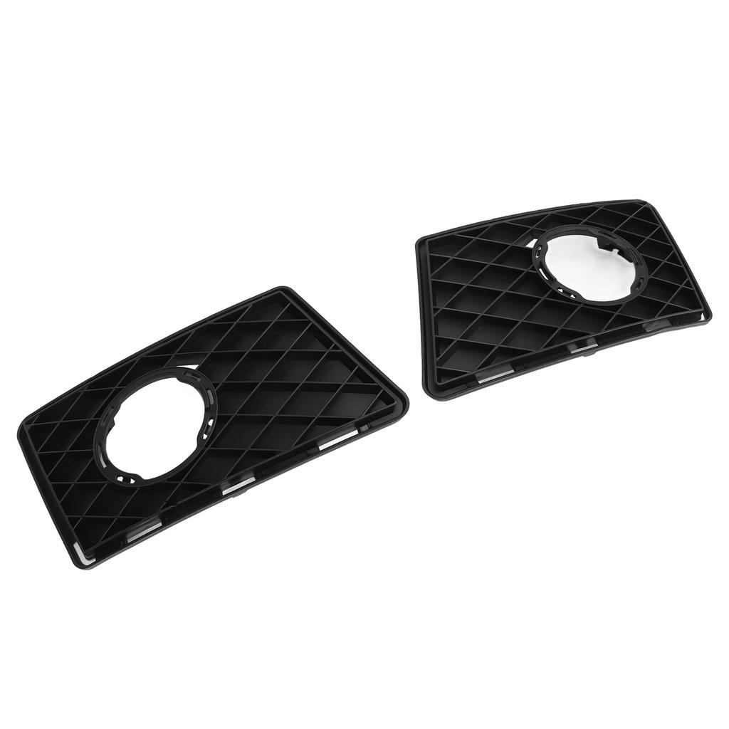 2pcs Fog Lamp Grille Cover Rugged Stylish Replacement For Benz GLK‑Class X204 Standard Pre‑Facelift 2008 To 2012