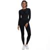 Seamless Yoga Sets Nessaj Women Long Sleeve Gym Fitness Suits Nylon Knitted High Waist Running Sportswear
