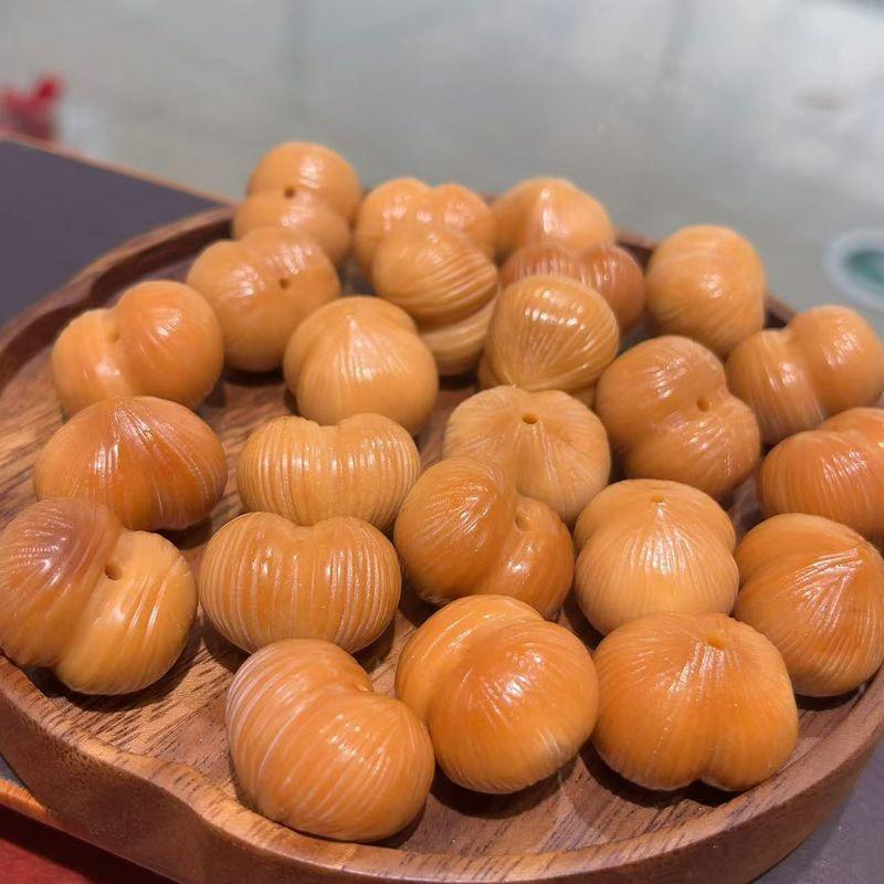 

Ivory Nut Weathering Fart Peach DIY Accessories Woven Material Bracelet Necklace Crafts Buddha Beads Pendant Bracelet Ornament Weathered Ragged Peach