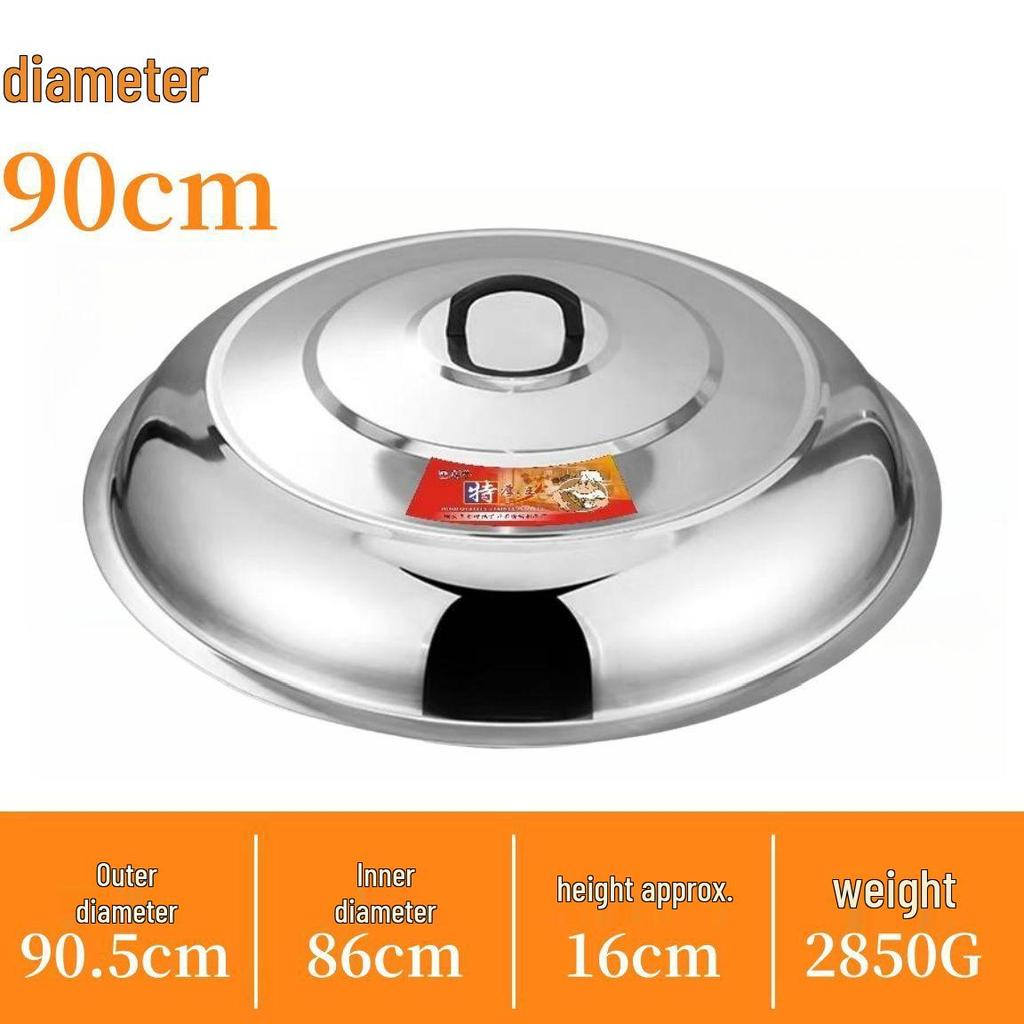 Stainless Steel Wok with High Lid & Free Shipping – Old-fashioned Stir-fry Pot, Heightened and Thickened Lid, Iron Body