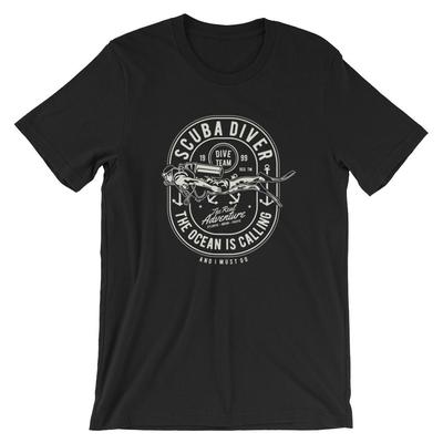 Maglietta Subacqueo. T-shirt premium 100% cotone NUOVA