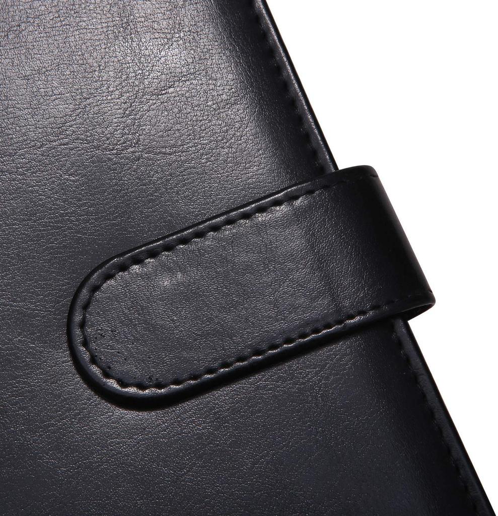 Clipboard Folder PU Conference Pad Clip File Binder A4 Desk Pad Signature Folder A4 Document Folder Contract Signing Only Office Supplies (Black)