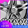 För VW Volkswagen Jetta MK5 Golf 56MM Bilfälgscenterkåpa Emblem Hjul 3D-dekal För Volkswagen Golf-7 4 5 6 CC T-ROC Shar
