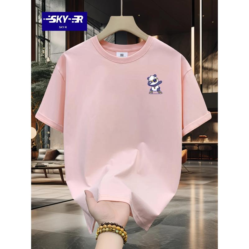 Comfortable Loose Short-sleeved Fashion Simple Top Pure Cotton T-Shirts Men’s
