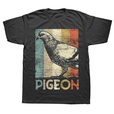 Funny Retro Pigeon Bird T Shirts Summer Style Graphic Cotton Streetwear Short Sleeve Birthday Gifts T-shirt Mens Clothing