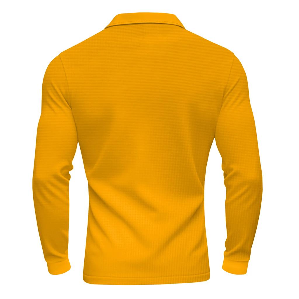 Spring Autumn Lightweight Breathable Men's Polo Shirts Casual Long Sleeve Quick Dry Comfortable Fit Polos