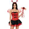 Women's 3-Piece Cami Set Christmas Costume Outfit for Holiday Party and Cosplay
