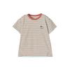 Deesha Girls' Striped Puppy Short-Sleeve T-Shirt